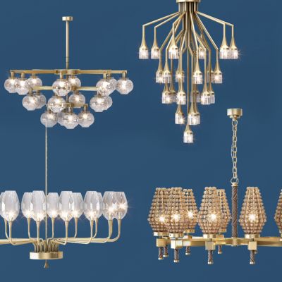 现代金属水晶吊灯
