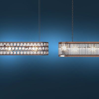 现代金属水晶吊灯