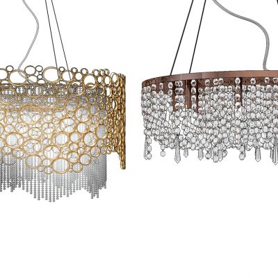 现代金属水晶吊灯
