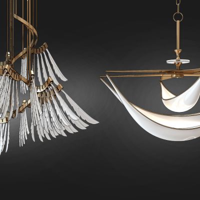 现代金属水晶吊灯