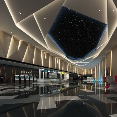 现代电影院取票机