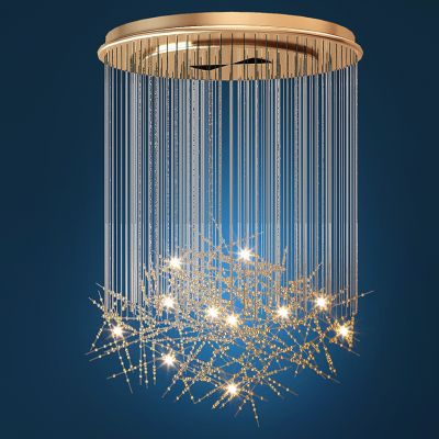 现代金属水晶吊灯