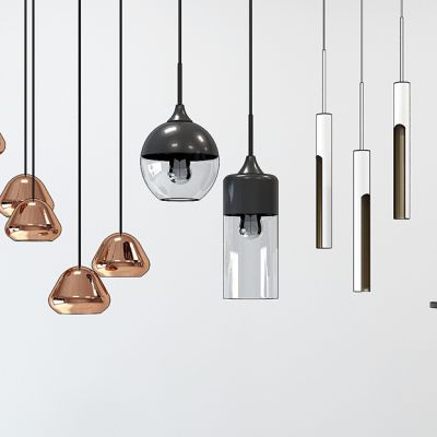 现代简约小吊灯组合