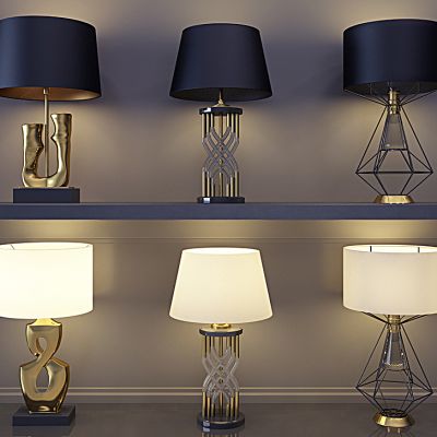 简欧台灯组合