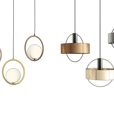 现代时尚小吊灯灯具组合