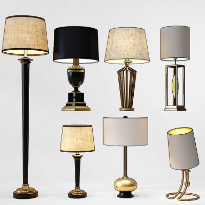 落地灯台灯组合