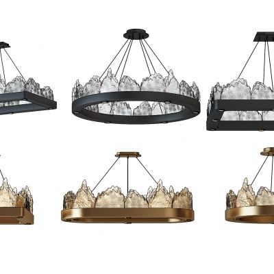 新中式水晶吊灯组合