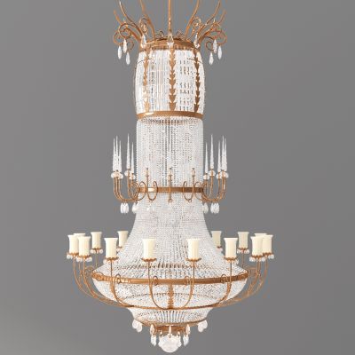 古典欧式法式大型水晶吊灯