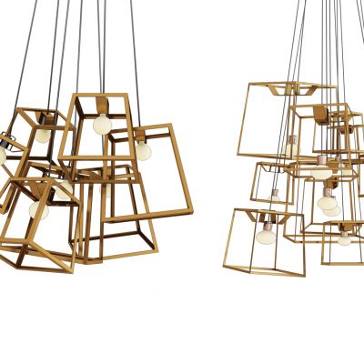 现代铁艺吊灯组合