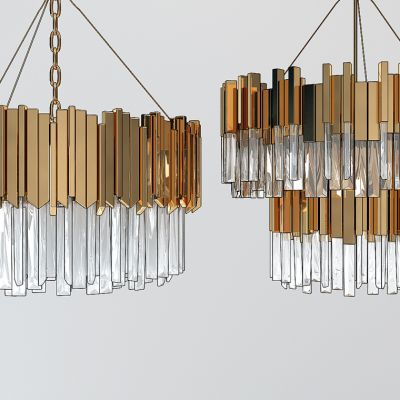 现代金属水晶吊灯