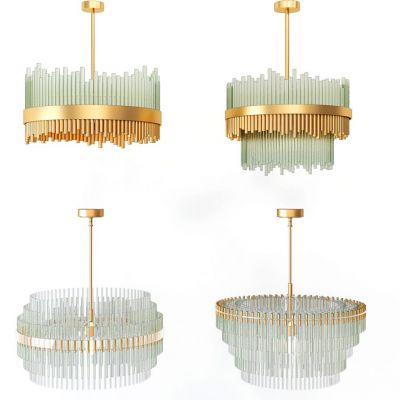 现代金属水晶吊灯组合