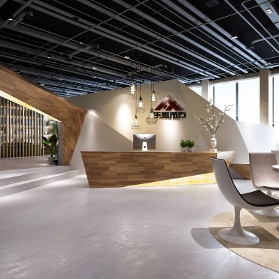 桌椅 书架 沙发茶几 吊灯 