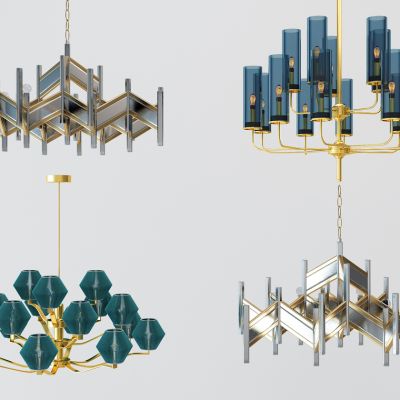 后现代欧式吊灯组合
