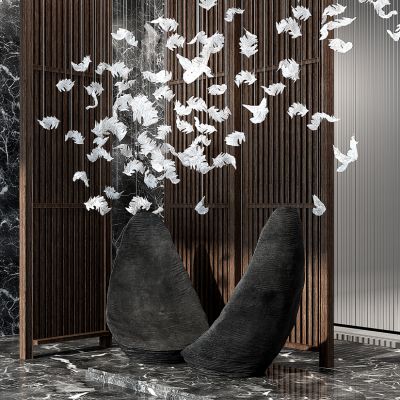 新中式酒店景观吊灯