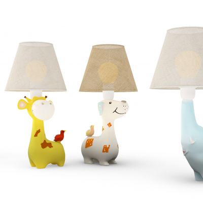 现代儿童动物台灯组合