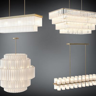 现代欧式水晶吊灯组合