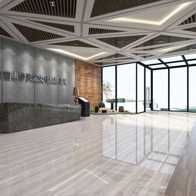 公司大厅 前台   接待区