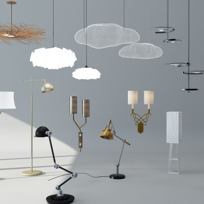 现代灯具吊灯落地灯