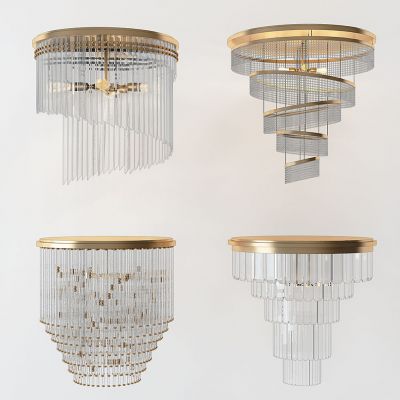 现代欧式水晶吊灯组合