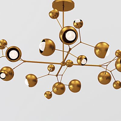 现代金属吊灯组合