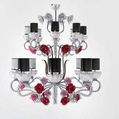 欧式水晶花瓣吊灯