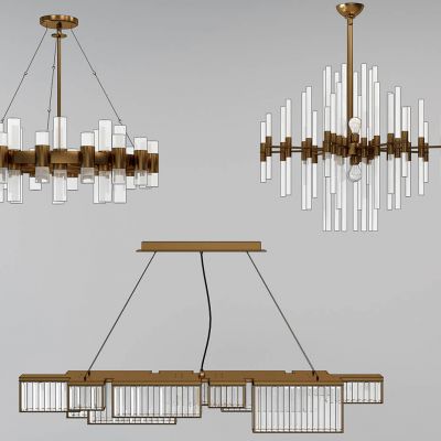 现代金属水晶吊灯