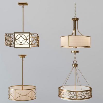 新中式欧式金属吊灯组合