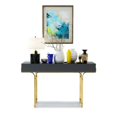 中式边柜及装饰