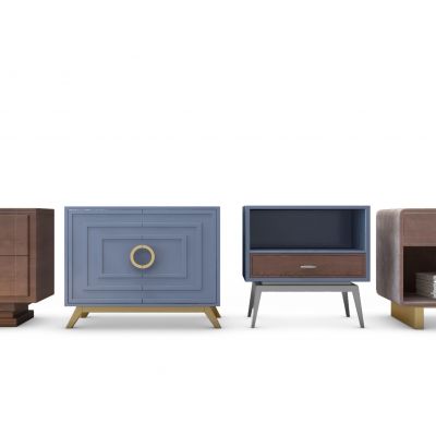 现代床头柜组合