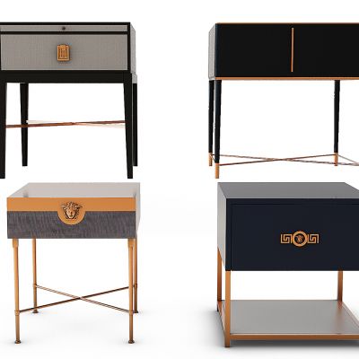 范思哲轻奢床头柜组合