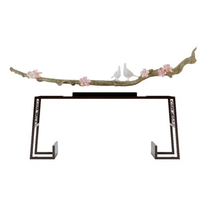 现代边柜及装饰