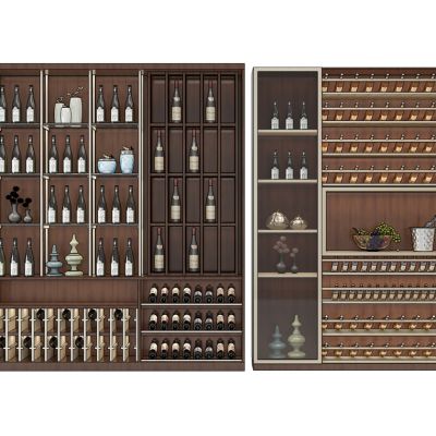 新中式酒柜组合