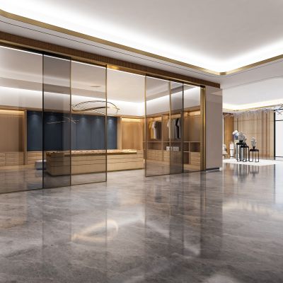 新中式家居生活馆   沙发茶几  吊灯  端景柜  绿植