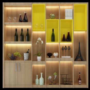 新中式酒柜装饰柜组合