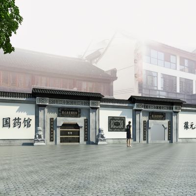 中式中医馆门头  