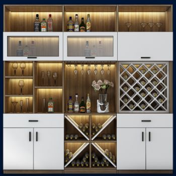 新中式酒柜装饰柜组合