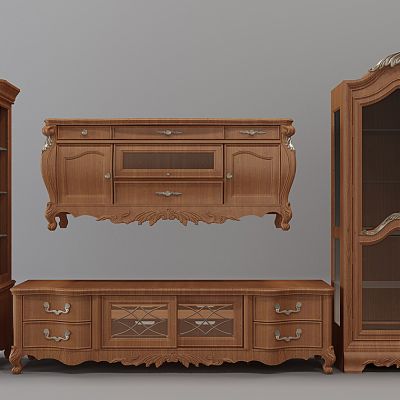 美式欧式电视柜酒柜