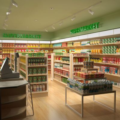现代超市店铺