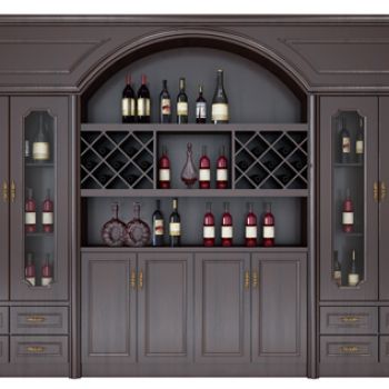 新中式酒柜组合