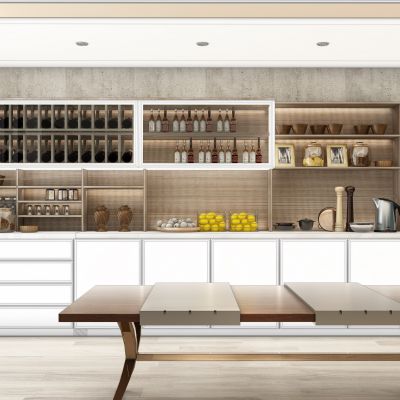 现代酒柜橱柜厨房用品