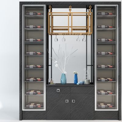 新中式酒柜装饰柜组合