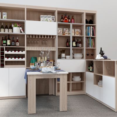 现代酒柜装饰柜组合