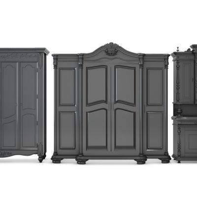 欧式实木酒柜组合