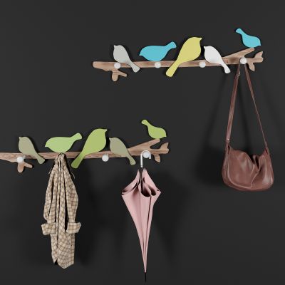 现代装饰架衣架墙面装饰