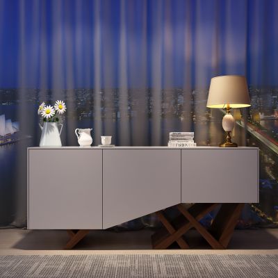 现代简约玄关柜餐边柜饰品