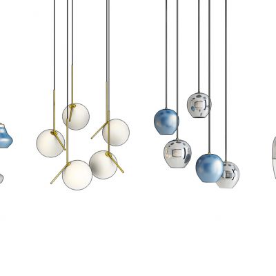 现代时尚小吊灯灯具组合