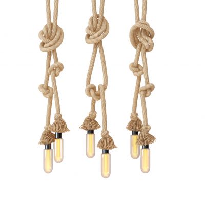 创意美式麻绳吊灯