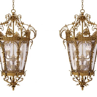 欧式复古铁艺吊灯