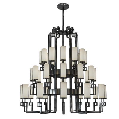 现代中式铁艺吊灯