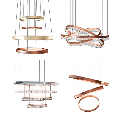 现代金属吊灯组合